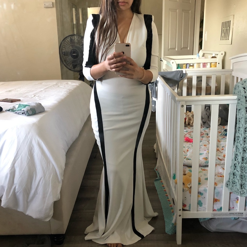 Black and white dress